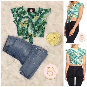 Tropical crop top
